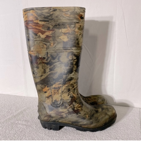Men’s Woodlands Camo Rubber Boots Rain Boots 7 - Picture 1 of 15